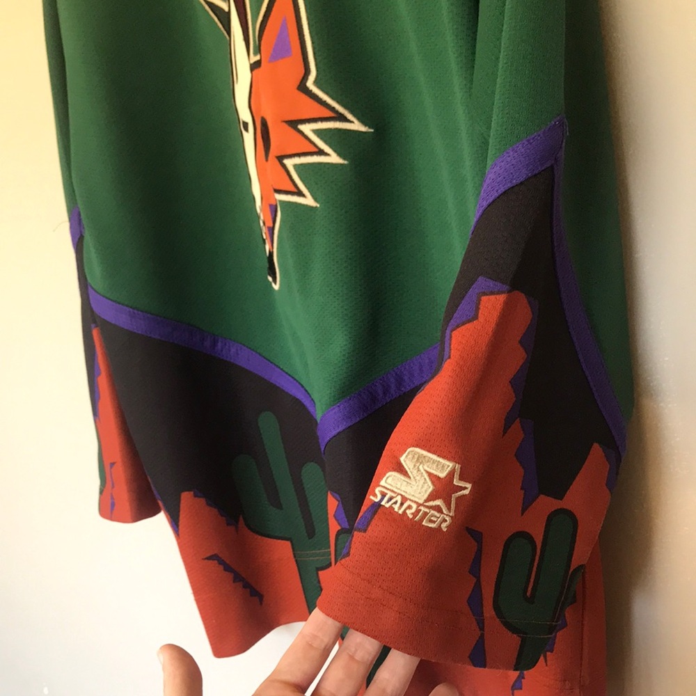 STARTER Phoenix Coyotes NHL jersey L/XL vintage 90s - Picture 3 of 7